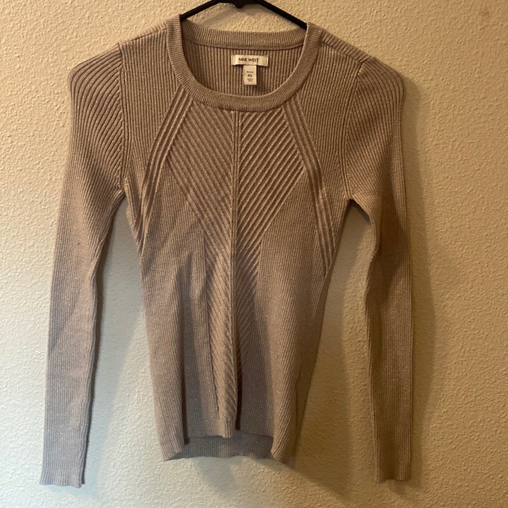 Nine West sparkle sweater size PS